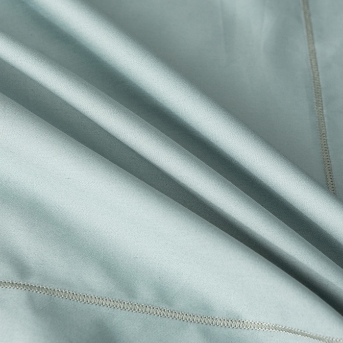 91家纺网 家纺一手货源 找家纺 姝辰 2025新款50双股贡缎（100S）全棉纯棉贡缎纯色纯棉单人成人单枕套 枕套单件 薄荷绿