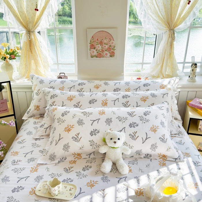 91家纺网 家纺一手货源 找家纺 （总）姝辰 2025新款全棉纯棉印花双人长枕套纯棉加长单枕套