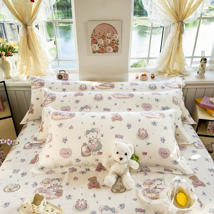 91家纺网 家纺一手货源 找家纺 （总）姝辰 2025新款全棉纯棉印花双人长枕套纯棉加长单枕套