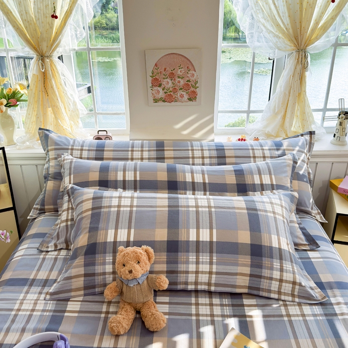 91家纺网 家纺一手货源 找家纺 （总）姝辰 2025新款全棉纯棉印花双人长枕套纯棉加长单枕套