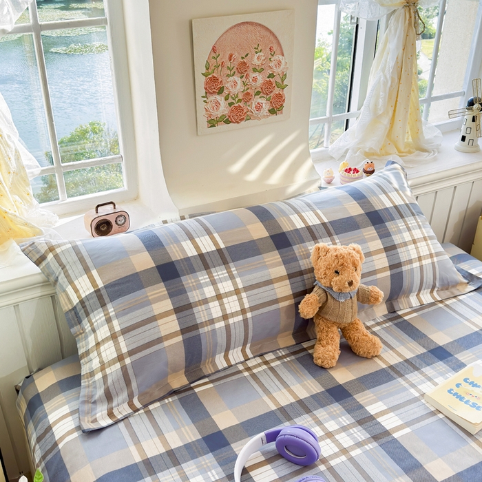 91家纺网 家纺一手货源 找家纺 姝辰 2025新款全棉纯棉印花双人长枕套纯棉加长单枕套 格调