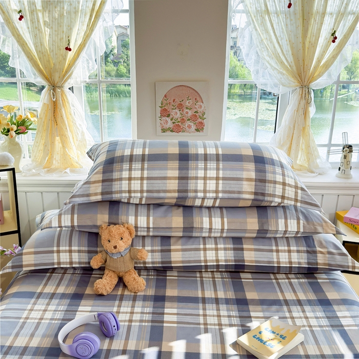 91家纺网 家纺一手货源 找家纺 姝辰 2025新款全棉纯棉印花双人长枕套纯棉加长单枕套 格调