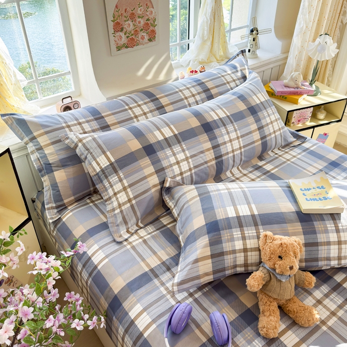 91家纺网 家纺一手货源 找家纺 姝辰 2025新款全棉纯棉印花双人长枕套纯棉加长单枕套 格调