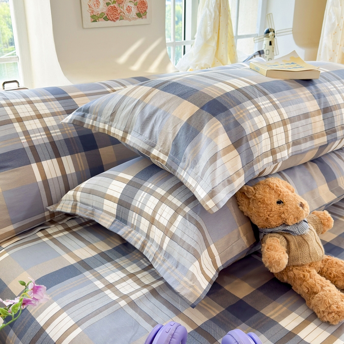 91家纺网 家纺一手货源 找家纺 姝辰 2025新款全棉纯棉印花双人长枕套纯棉加长单枕套 格调