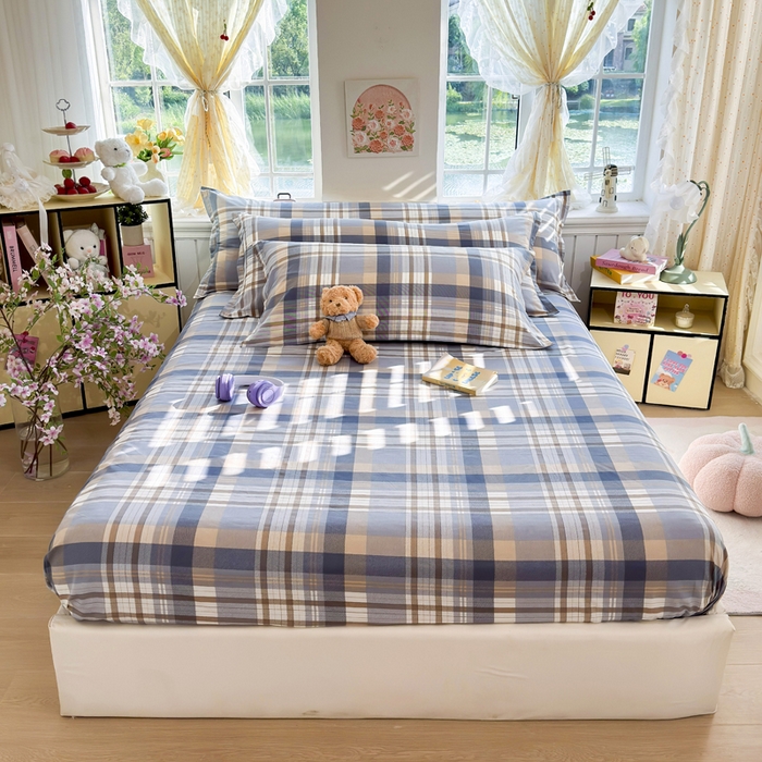 91家纺网 家纺一手货源 找家纺 姝辰 2025新款全棉纯棉印花双人长枕套纯棉加长单枕套 格调