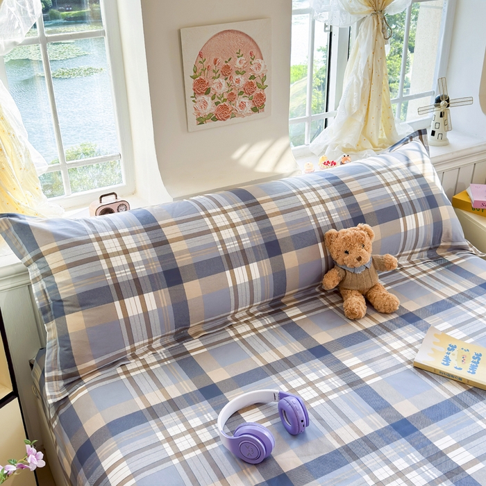 91家纺网 家纺一手货源 找家纺 姝辰 2025新款全棉纯棉印花双人长枕套纯棉加长单枕套 格调