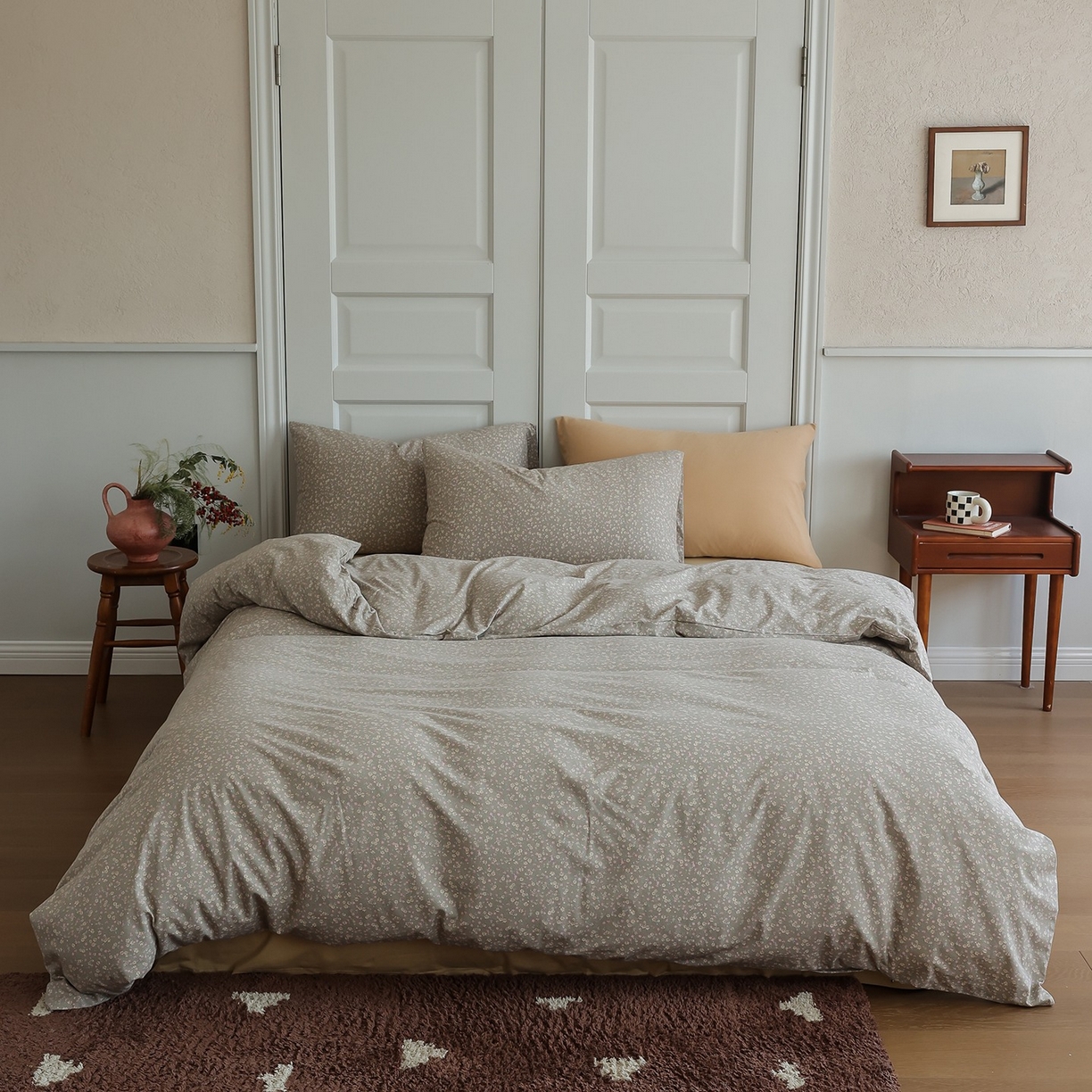 91家纺网 家纺一手货源 找家纺 （总）爱丽丝 2025新款亲肤舒适针织棉四件套系列