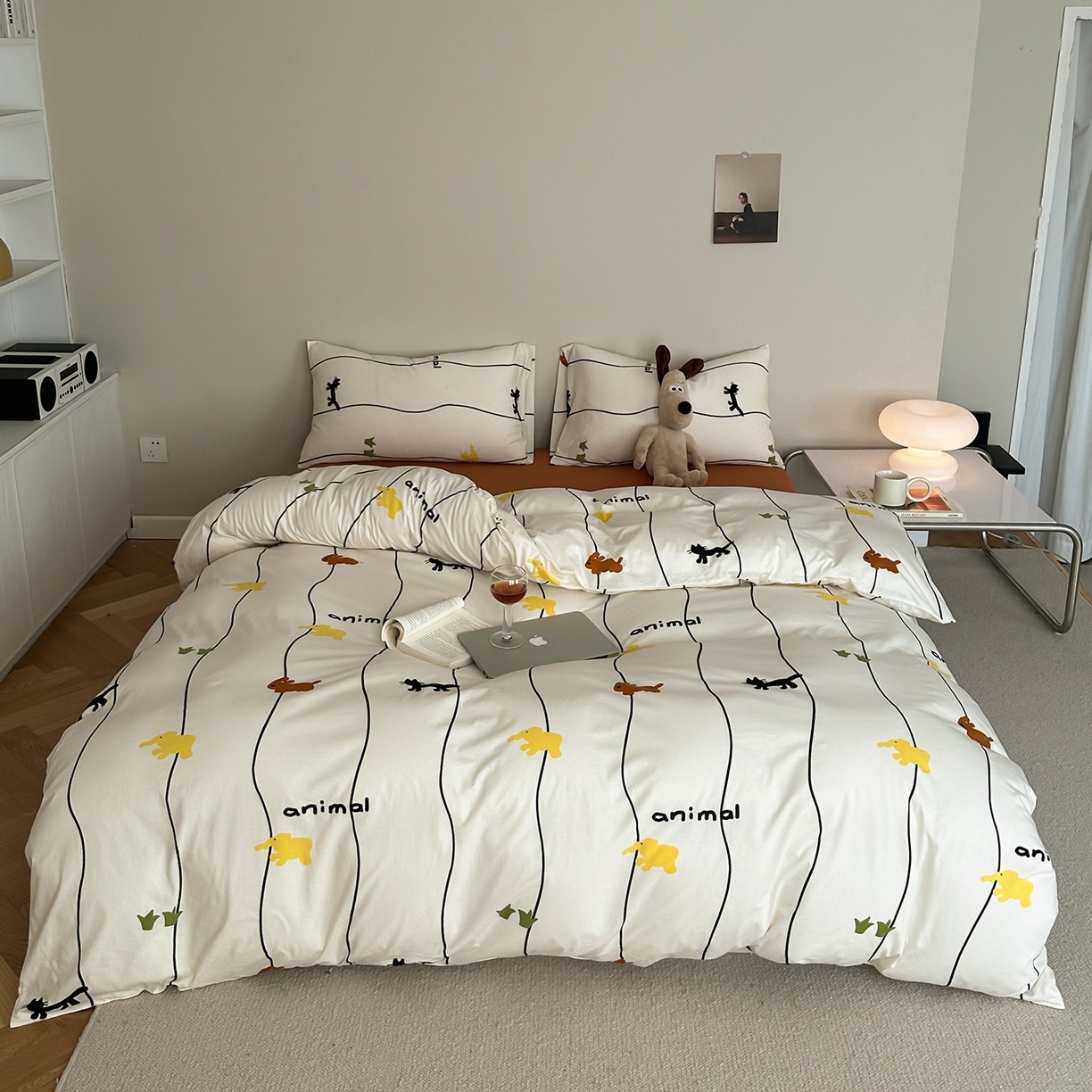 91家纺网 家纺一手货源 找家纺 （总）爱丽丝 2025新款亲肤舒适针织棉四件套系列