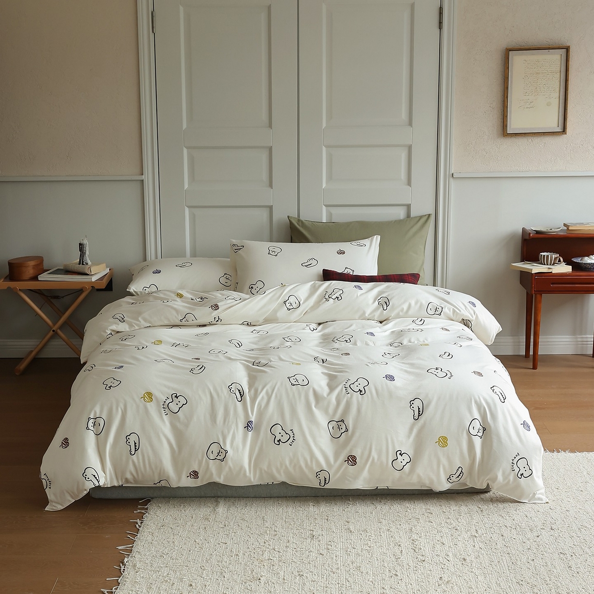 91家纺网 家纺一手货源 找家纺 （总）爱丽丝 2025新款亲肤舒适针织棉四件套系列