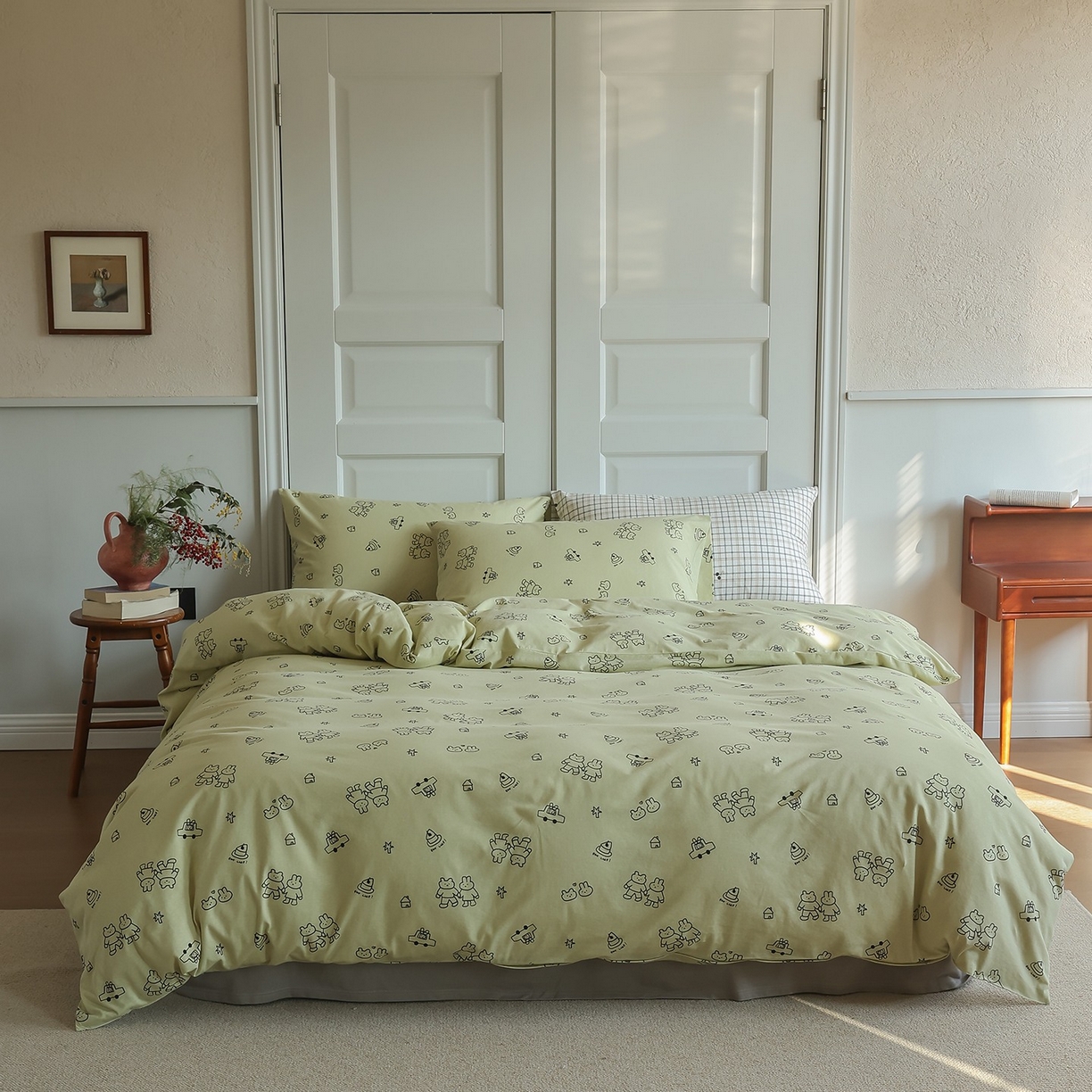 91家纺网 家纺一手货源 找家纺 （总）爱丽丝 2025新款亲肤舒适针织棉四件套系列