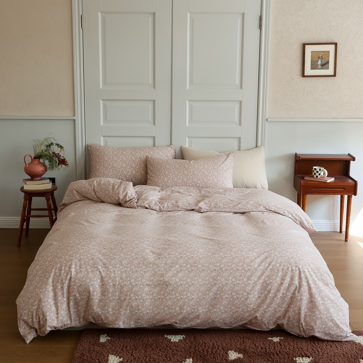 91家纺网 家纺一手货源 找家纺 （总）爱丽丝 2025新款亲肤舒适针织棉四件套系列