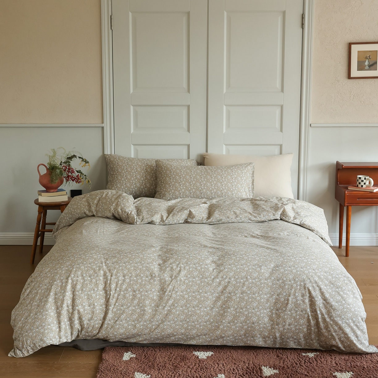 91家纺网 家纺一手货源 找家纺 （总）爱丽丝 2025新款亲肤舒适针织棉四件套系列