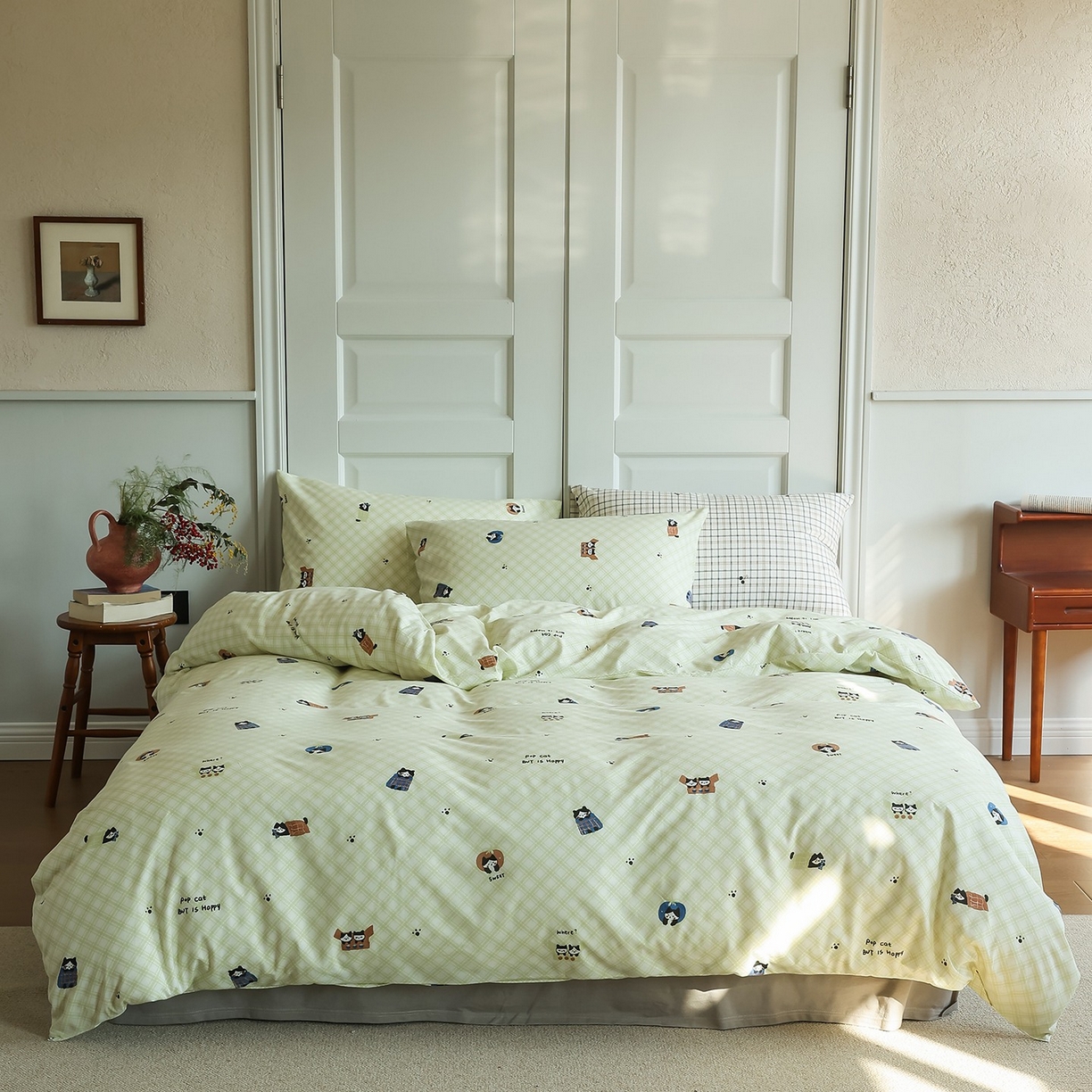 91家纺网 家纺一手货源 找家纺 （总）爱丽丝 2025新款亲肤舒适针织棉四件套系列