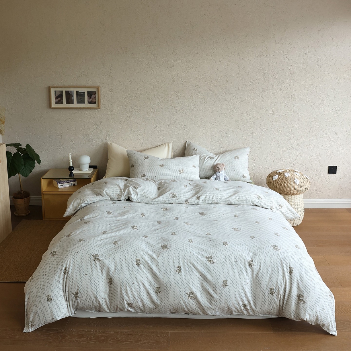 91家纺网 家纺一手货源 找家纺 （总）爱丽丝 2025新款亲肤舒适针织棉四件套系列