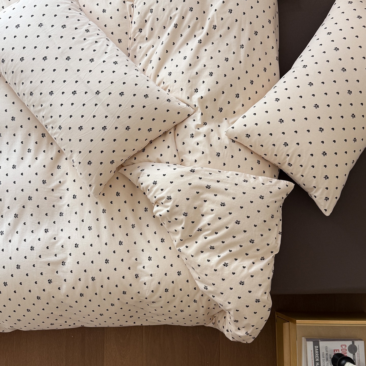 91家纺网 家纺一手货源 找家纺 爱丽丝 2025新款亲肤舒适针织棉四件套系列 甜心