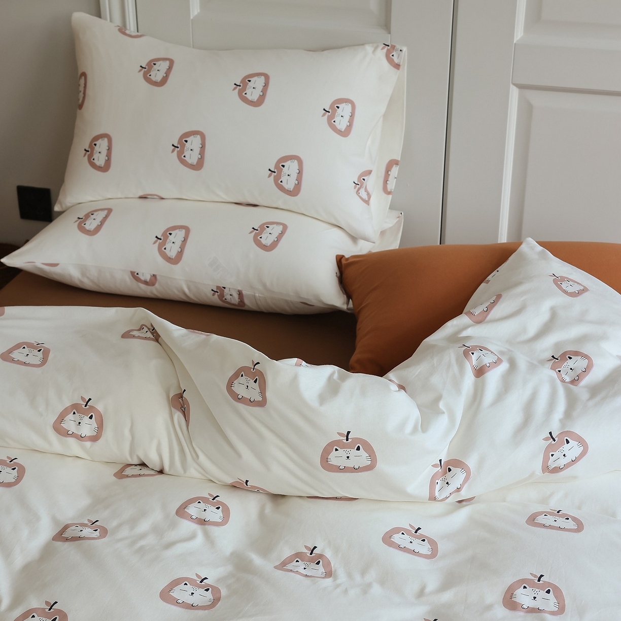 91家纺网 家纺一手货源 找家纺 爱丽丝 2025新款亲肤舒适针织棉四件套系列 西西里