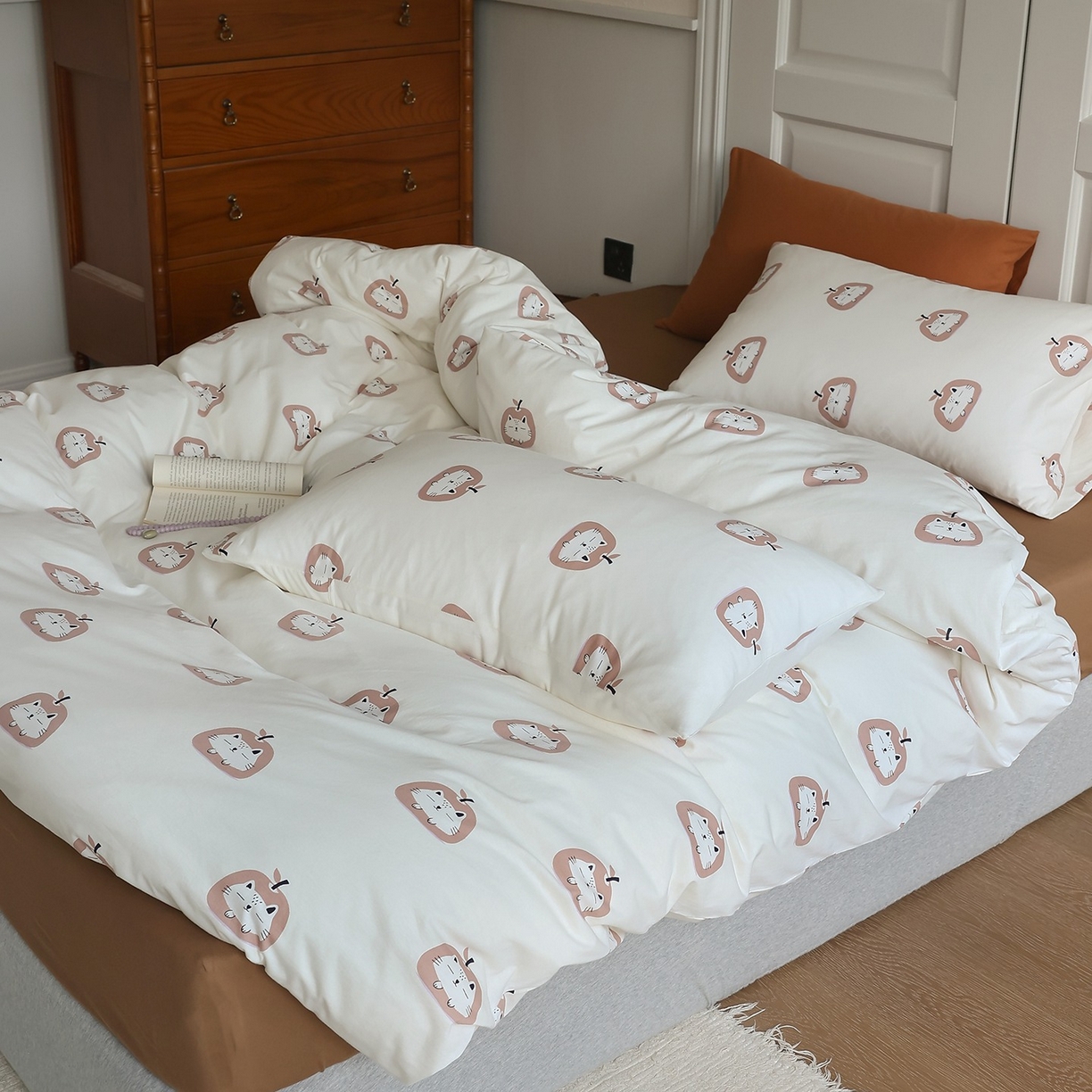 91家纺网 家纺一手货源 找家纺 爱丽丝 2025新款亲肤舒适针织棉四件套系列 西西里