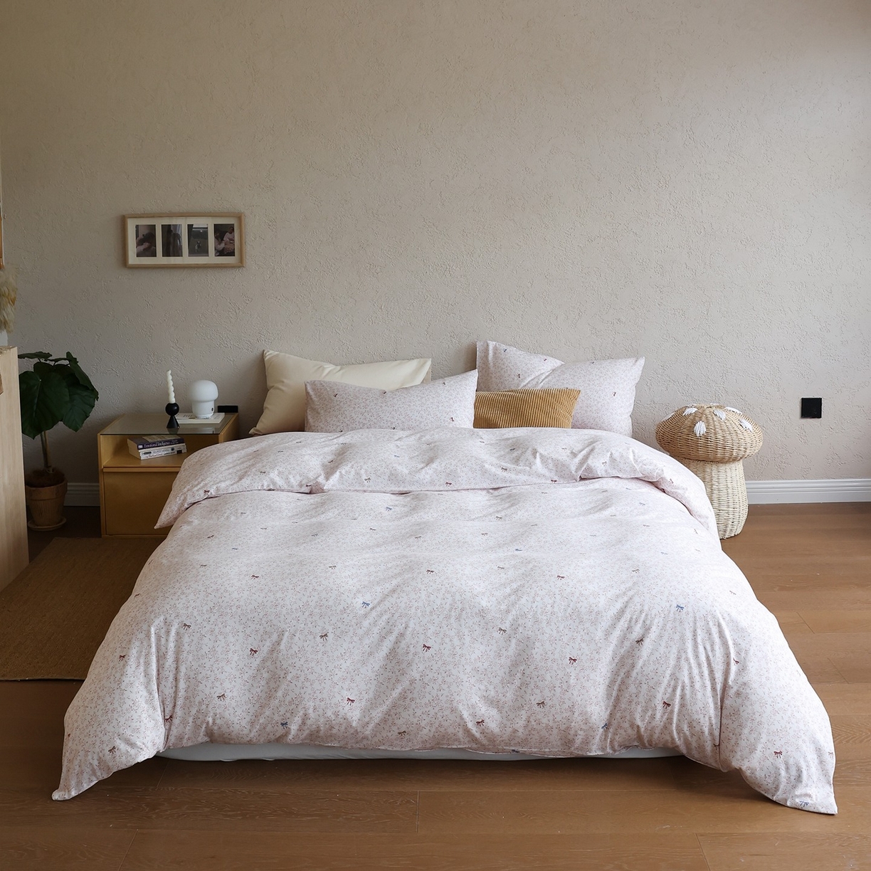 爱丽丝 2025新款亲肤舒适针织棉四件套系列 小蝴蝶