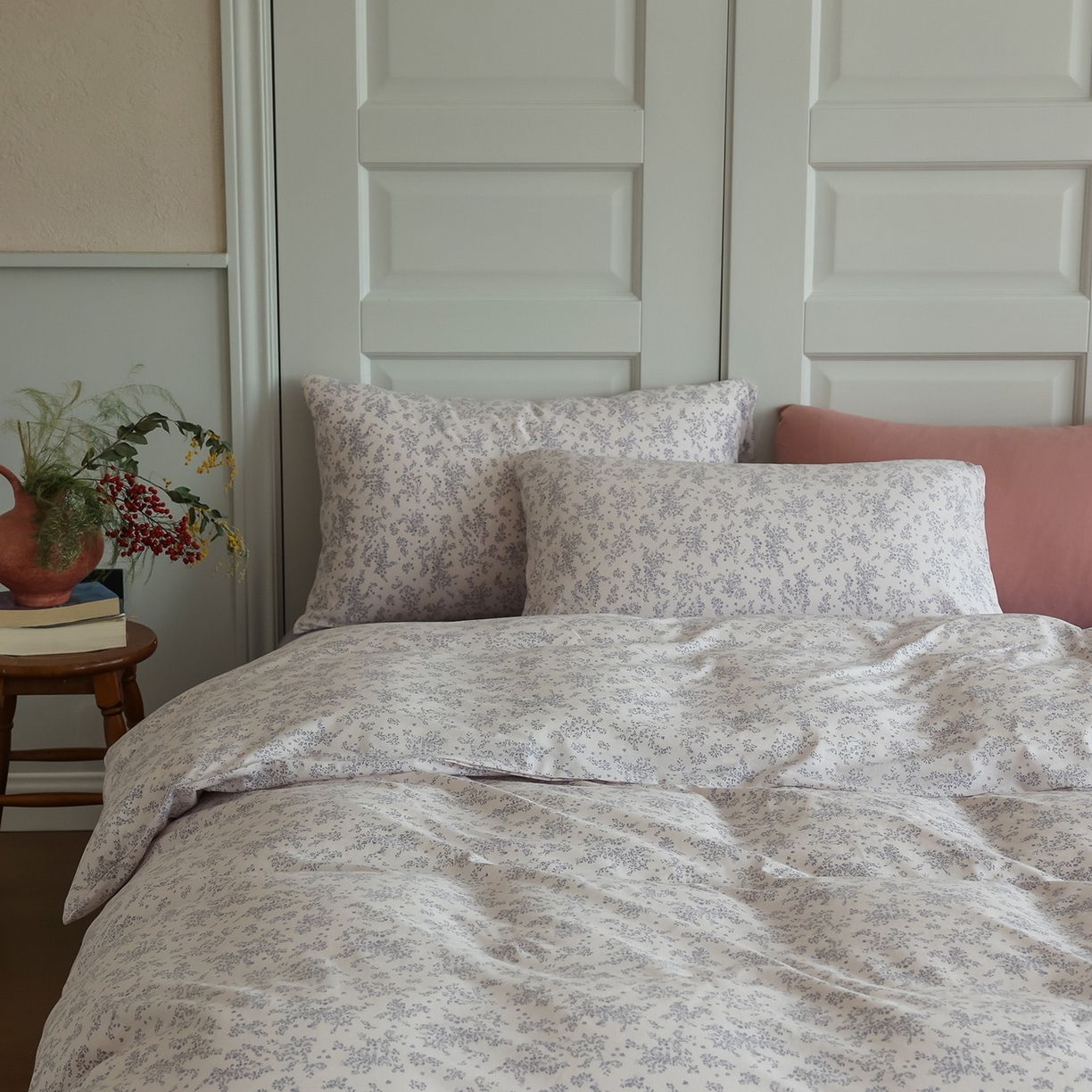 91家纺网 家纺一手货源 找家纺 爱丽丝 2025新款亲肤舒适针织棉四件套系列 薰衣草紫