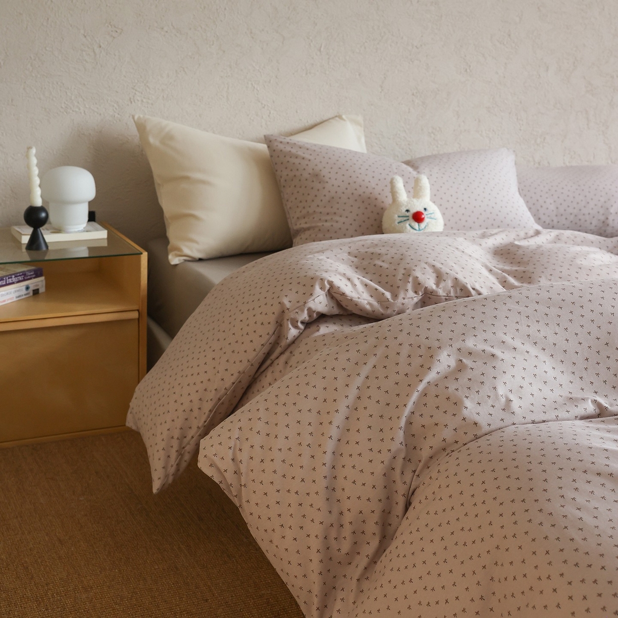 91家纺网 家纺一手货源 找家纺 爱丽丝 2025新款亲肤舒适针织棉四件套系列 椰林