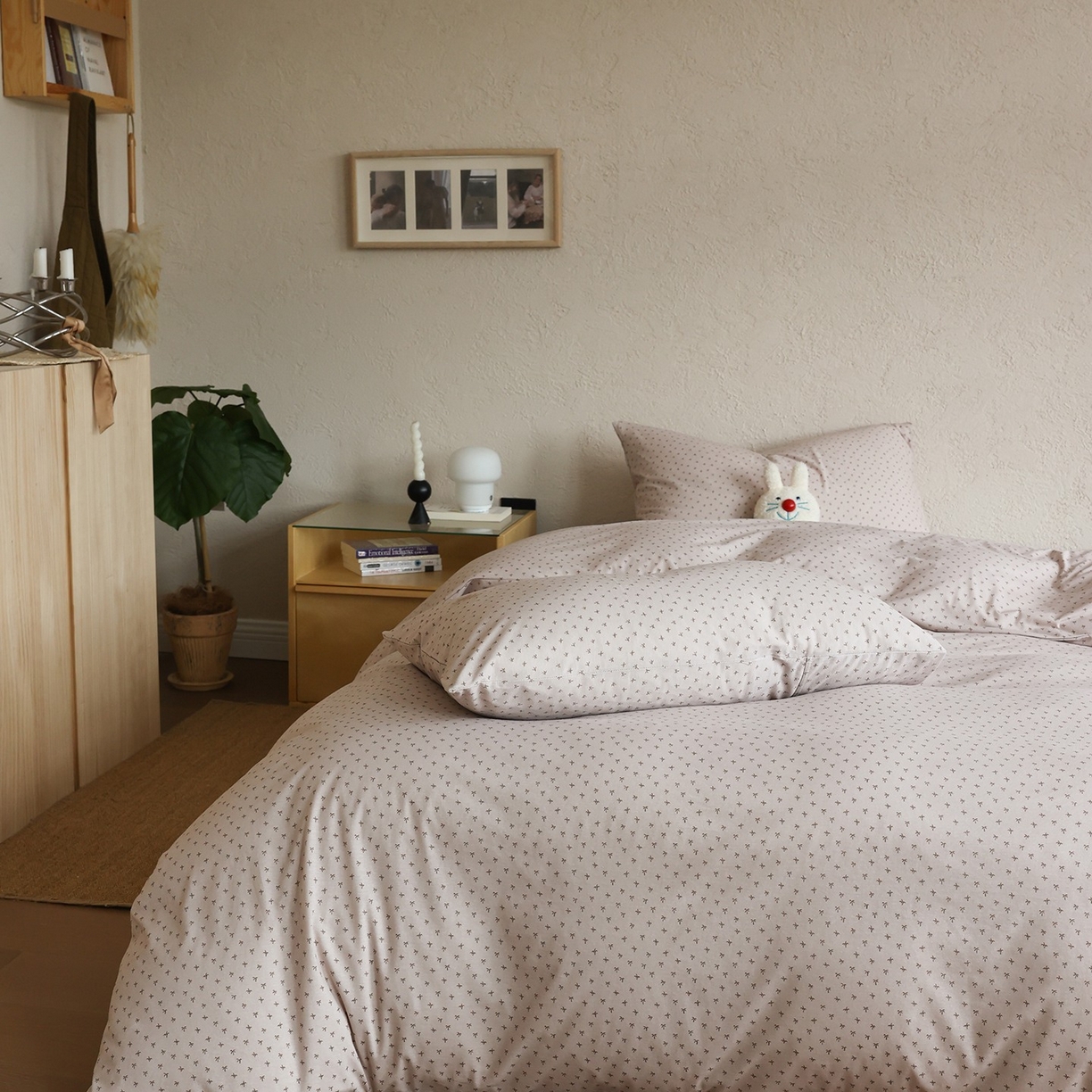 91家纺网 家纺一手货源 找家纺 爱丽丝 2025新款亲肤舒适针织棉四件套系列 椰林