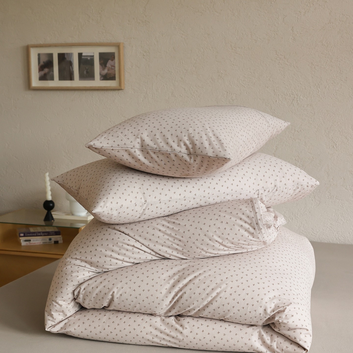 91家纺网 家纺一手货源 找家纺 爱丽丝 2025新款亲肤舒适针织棉四件套系列 椰林