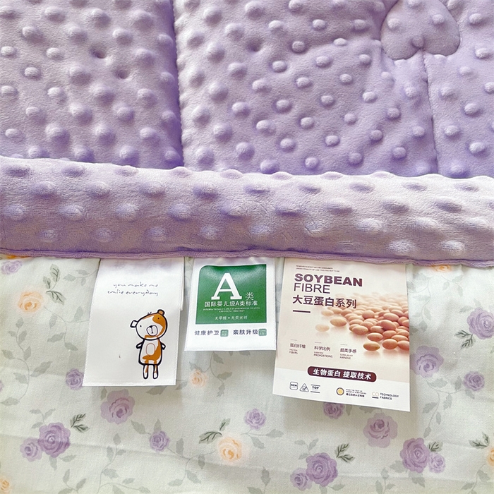91家纺网 家纺一手货源 找家纺 （总）芙绣2025新款A类全棉印花豆豆绒被空调被豆豆毯学生单品居家办公室