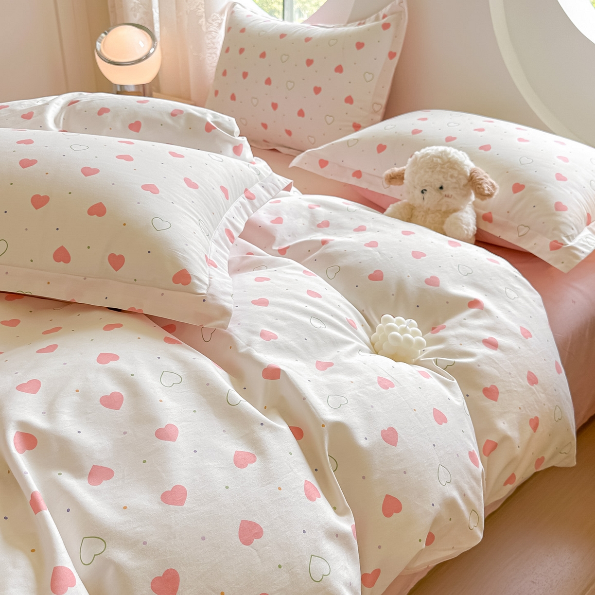 91家纺网 家纺一手货源 找家纺 （总）芙绣家纺 2025新款A类全棉小清新印花单被套单枕套学生单品系列