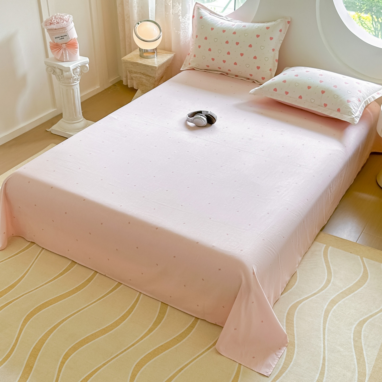 91家纺网 家纺一手货源 找家纺 （总）芙绣家纺 2025新款A类全棉小清新印花单被套单枕套学生单品系列