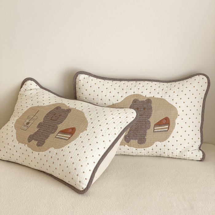 91家纺网 家纺一手货源 找家纺 （总）麻依 2025新款软萌四层全棉纱布枕套