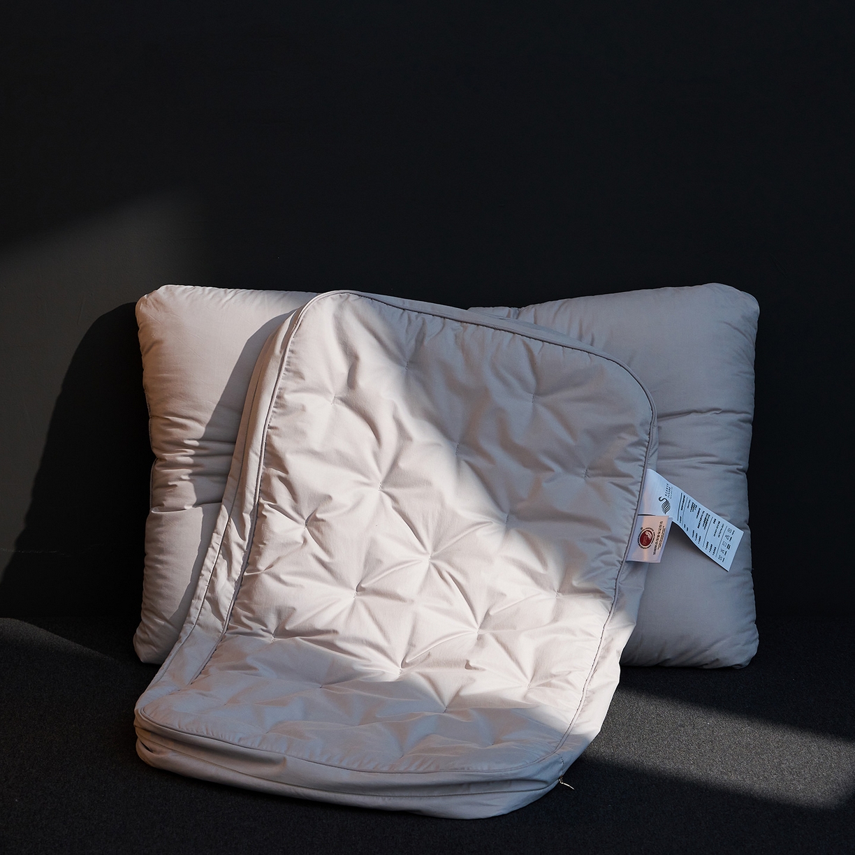 91家纺网 家纺一手货源 找家纺 （总）乐可 2025新款慢回弹鹅绒护颈枕记忆棉枕头枕芯