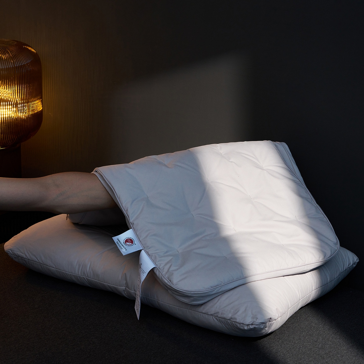 91家纺网 家纺一手货源 找家纺 （总）乐可 2025新款慢回弹鹅绒护颈枕记忆棉枕头枕芯