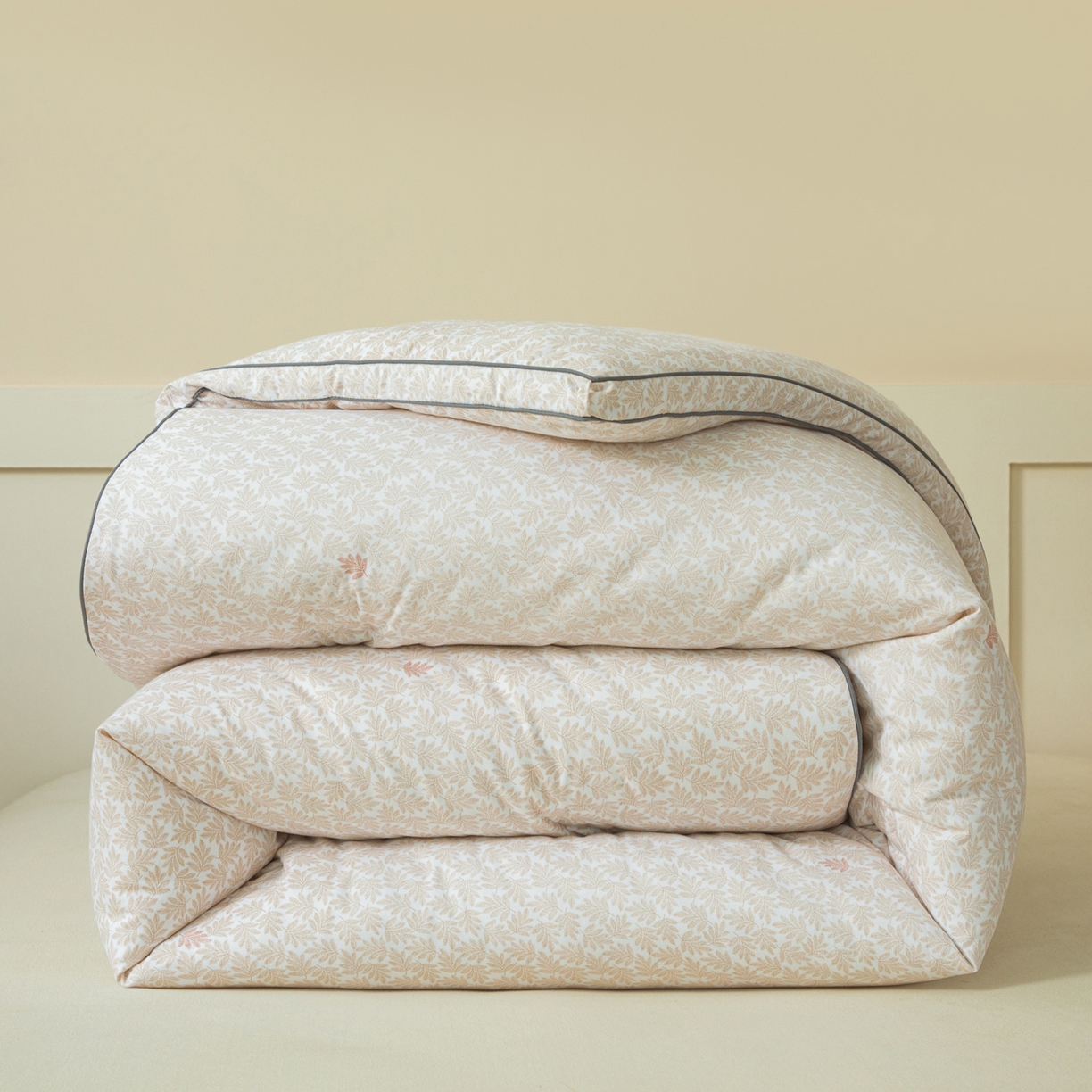 91家纺网 家纺一手货源 找家纺 大世界被王 2025新款印花立体暖绒冬被被子被芯 叶韵咖