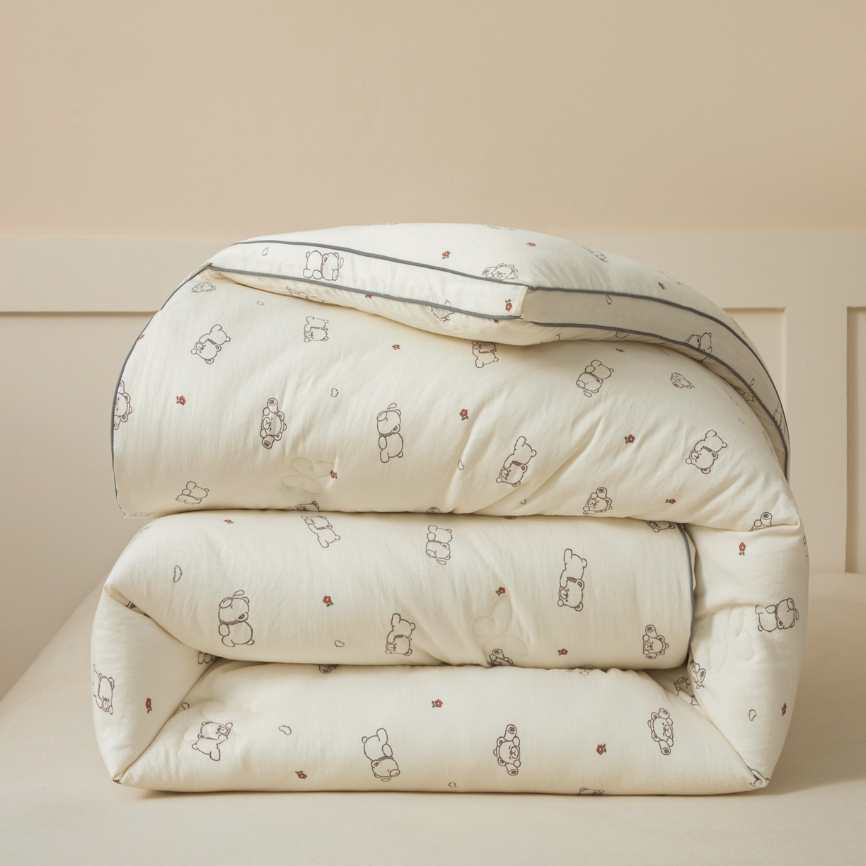 91家纺网 家纺一手货源 找家纺 大世界被王 2025新款亚朵棉立体冬被被子被芯 米趴趴熊