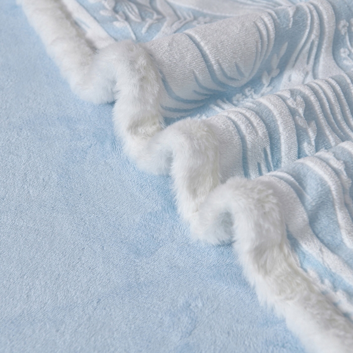 91家纺网 家纺一手货源 找家纺 （总）斯尔顿 2025新款高克重标准8.5斤雕花牛奶绒四件套兔毛绒包边法莱绒珊瑚绒