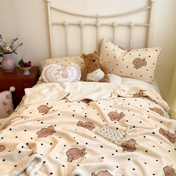 91家纺网 家纺一手货源 找家纺 （总）红嘴企鹅 2025新款A类ins风卡通可爱加厚牛奶绒羊羔绒毛毯毯子办公室沙发儿童空调盖毯午休毯