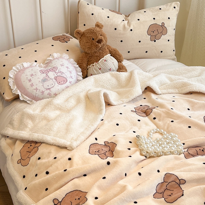91家纺网 家纺一手货源 找家纺 （总）红嘴企鹅 2025新款A类ins风卡通可爱加厚牛奶绒羊羔绒毛毯毯子办公室沙发儿童空调盖毯午休毯