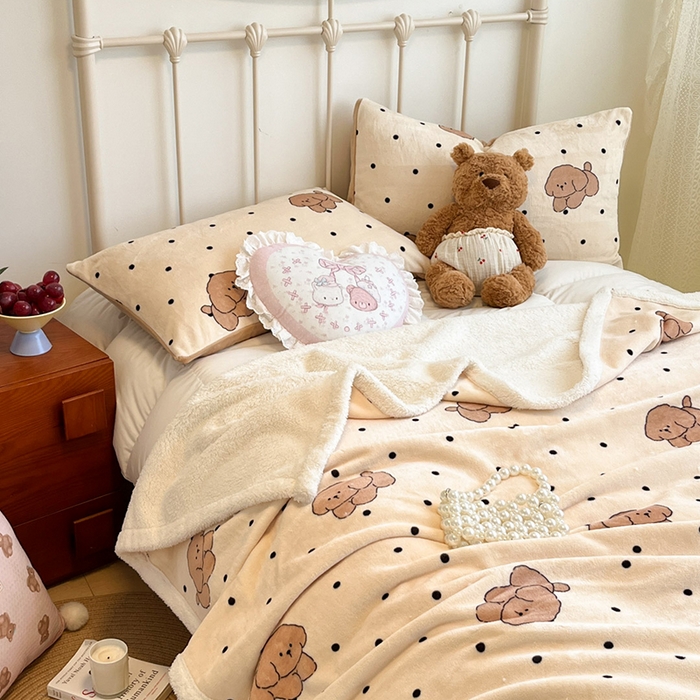 91家纺网 家纺一手货源 找家纺 （总）红嘴企鹅 2025新款A类ins风卡通可爱加厚牛奶绒羊羔绒毛毯毯子办公室沙发儿童空调盖毯午休毯