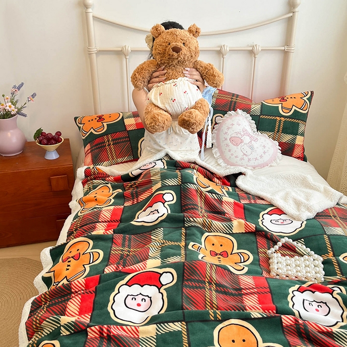 91家纺网 家纺一手货源 找家纺 （总）红嘴企鹅 2025新款A类ins风卡通可爱加厚牛奶绒羊羔绒毛毯毯子办公室沙发儿童空调盖毯午休毯