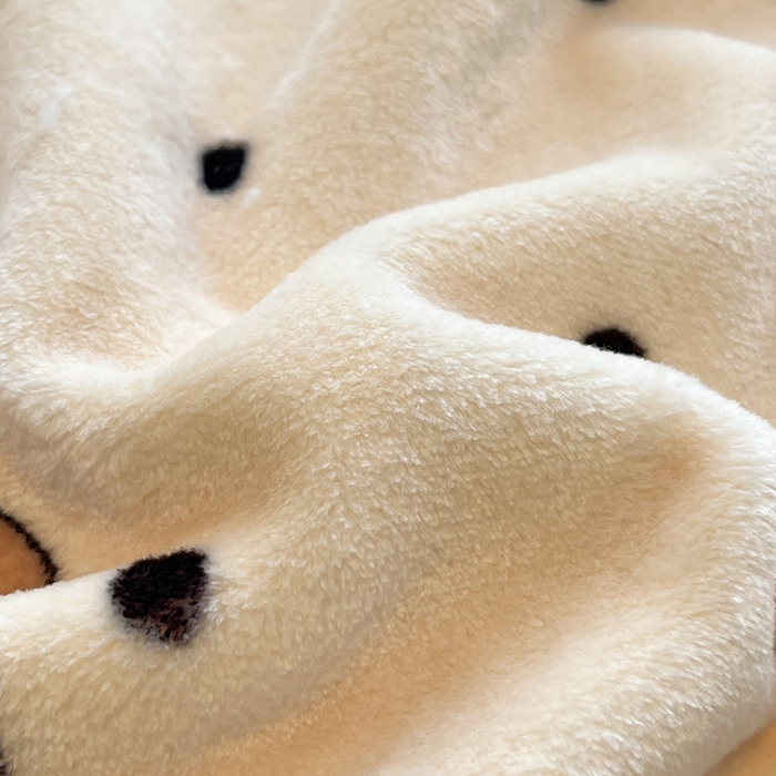 91家纺网 家纺一手货源 找家纺 红嘴企鹅 2025新款A类ins风卡通可爱加厚牛奶绒羊羔绒毛毯毯子办公室沙发儿童空调盖毯午休毯 波点狗