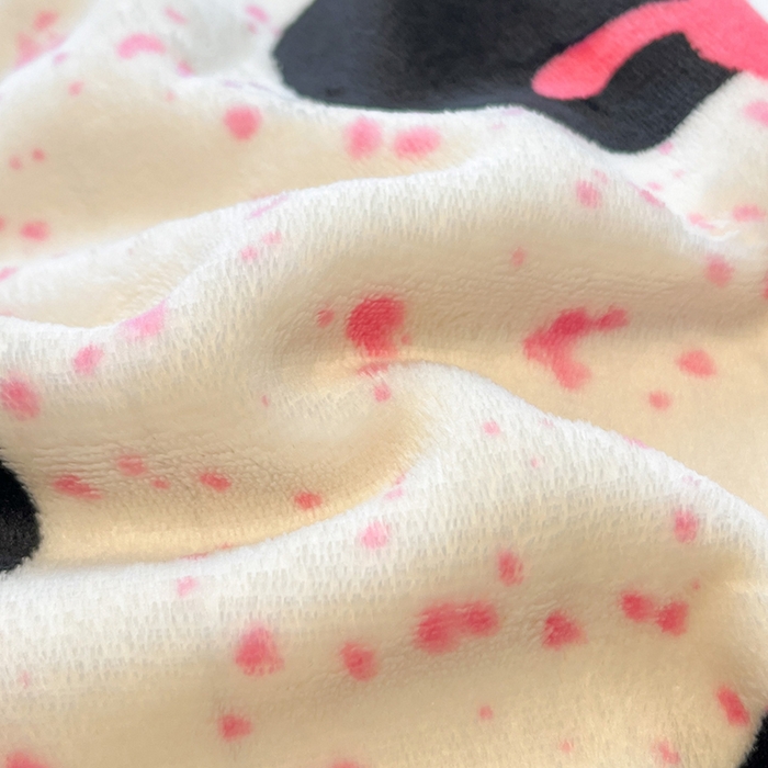 91家纺网 家纺一手货源 找家纺 红嘴企鹅 2025新款A类ins风卡通可爱加厚牛奶绒羊羔绒毛毯毯子办公室沙发儿童空调盖毯午休毯 波点猫