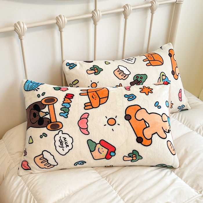 91家纺网 家纺一手货源 找家纺 红嘴企鹅 2025新款A类ins风卡通可爱加厚牛奶绒羊羔绒毛毯毯子办公室沙发儿童空调盖毯午休毯 大力