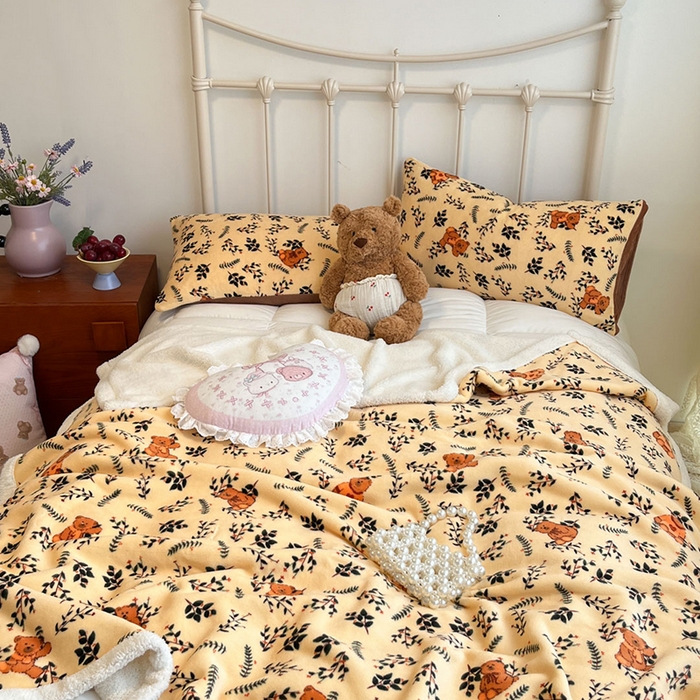 91家纺网 家纺一手货源 找家纺 红嘴企鹅 2025新款A类ins风卡通可爱加厚牛奶绒羊羔绒毛毯毯子办公室沙发儿童空调盖毯午休毯 摩咖熊