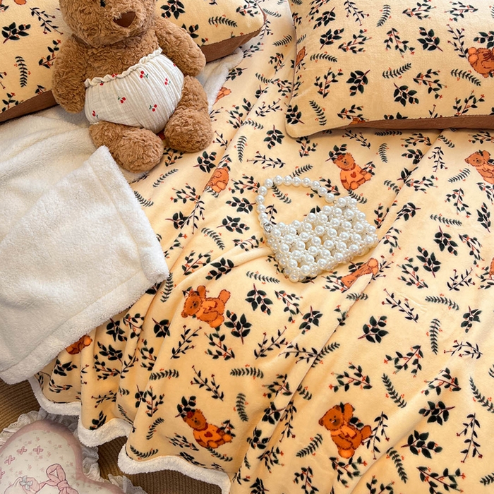 91家纺网 家纺一手货源 找家纺 红嘴企鹅 2025新款A类ins风卡通可爱加厚牛奶绒羊羔绒毛毯毯子办公室沙发儿童空调盖毯午休毯 摩咖熊