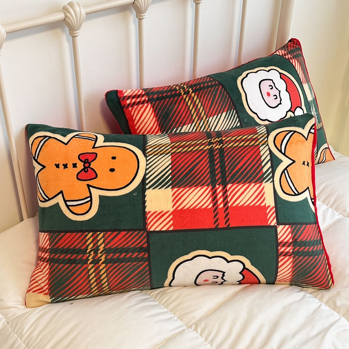 91家纺网 家纺一手货源 找家纺 红嘴企鹅 2025新款A类ins风卡通可爱加厚牛奶绒羊羔绒毛毯毯子办公室沙发儿童空调盖毯午休毯 圣诞老人