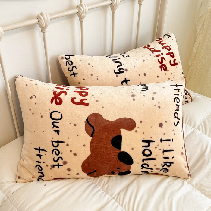 91家纺网 家纺一手货源 找家纺 红嘴企鹅 2025新款A类ins风卡通可爱加厚牛奶绒羊羔绒毛毯毯子办公室沙发儿童空调盖毯午休毯 淘气狗