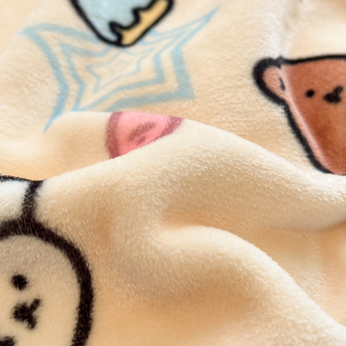 91家纺网 家纺一手货源 找家纺 红嘴企鹅 2025新款A类ins风卡通可爱加厚牛奶绒羊羔绒毛毯毯子办公室沙发儿童空调盖毯午休毯 星星乐园