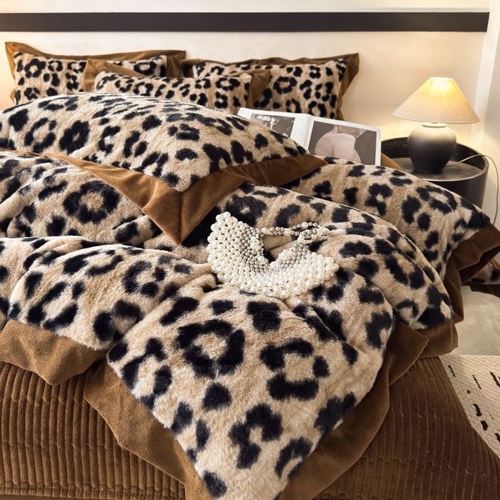 91家纺网 家纺一手货源 找家纺 （总）九花鹿 2024新款A类宽边工艺款丹麦兔毛绒牛奶绒四件套