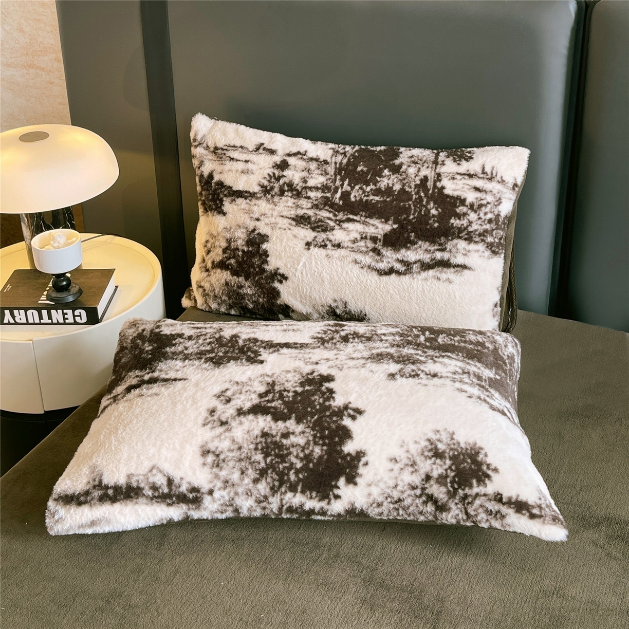 91家纺网 家纺一手货源 找家纺 （总）佰亿莱 2025新款印花兔毛绒双面锁温暖绒四件套