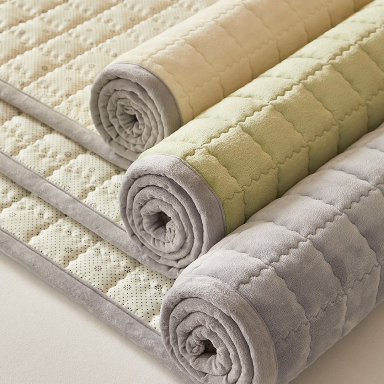 芊梵床垫 2025新款牛奶绒褥子系列-烫画版 组合